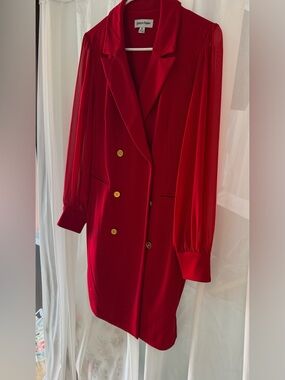 Shelby & Palmer Vibrant Red Women's Blazer Dress